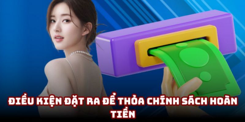 Điều kiện đặt ra để thỏa chính sách hoàn tiền Điều kiện đặt ra để thỏa chính sách hoàn tiền