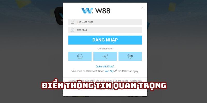 Hội viên điền thông tin cơ bản được yêu cầu là tên đăng nhập và mật khẩu Hội viên điền thông tin cơ bản được yêu cầu là tên đăng nhập và mật khẩu