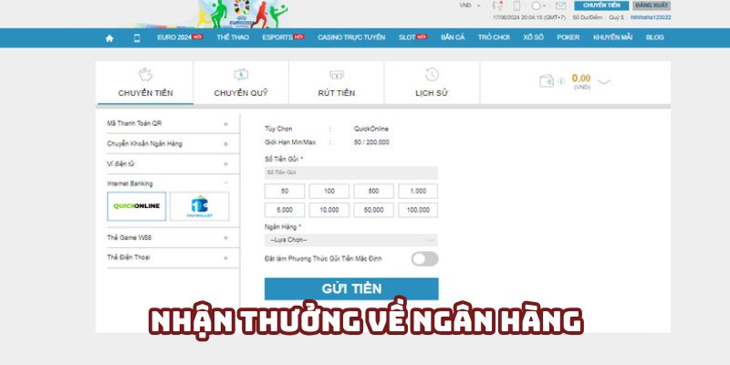 Hướng dẫn rút tiền W88 từ ngân hàng cực kỳ đơn giản Hướng dẫn rút tiền W88 từ ngân hàng cực kỳ đơn giản